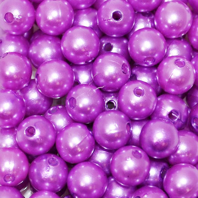 Perle 10 mm coloris Lilas Fushia par 120