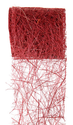 Ruban abaca couleur Rouge