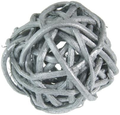 Petite boule osier par 12 pièces Argent