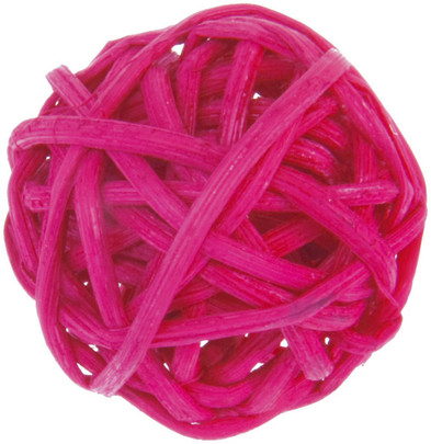 Petite boule osier par 12 pièces Fuchsia