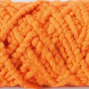 Cordelette de laine bouillie orange