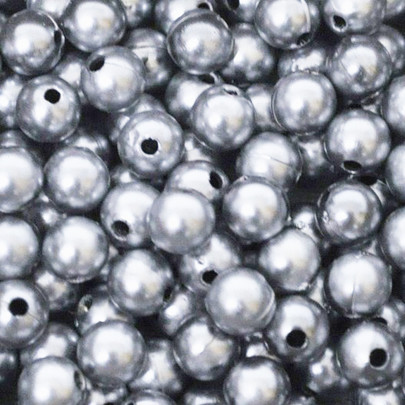 Perle 8 mm coloris Argent par 125