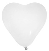 Ballon forme coeur Blanc par 8 pièces
