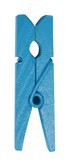 Mini pince à linge bois Turquoise set de 24 pièces