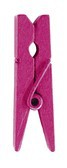 Mini pince à linge bois Fuchsia set de 24 pièces