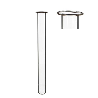 Pipette éprouvette en verre (Tube à essai ) avec rebord 20 cm par 12 pièces
