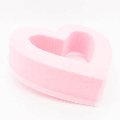 Coeur OASIS coloris Rose Tendre ( Rose dragée) ouvert