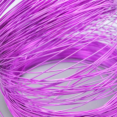 Fil alu déco métallique OASIS 1 mm coloris lilas rose