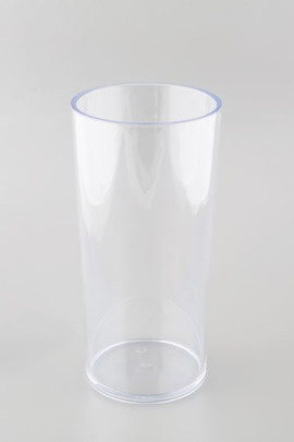 Vase tube Plexiglas Cristal haut 25 cm Second choix ( petites irrégularitées )