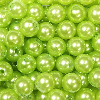 Perle 10 mm coloris Vert Anis par 120