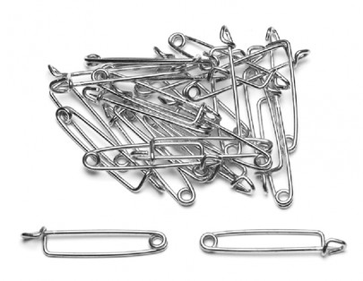 Epingle corsage argenté pour boutonnière par 50 pièces