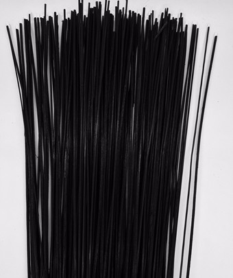 Rotin rond botte noir.
