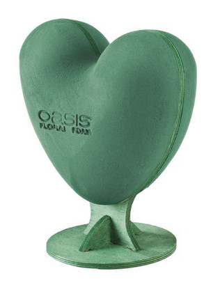 Coeur OASIS à garnir sur deux faces sur pied GM.