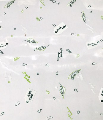 RAME Cellophane Transparent Motif MUGUETPM (5 Feuilles)