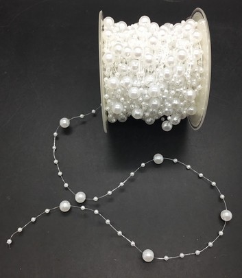 Guirlande de perle blanche par 1,50M