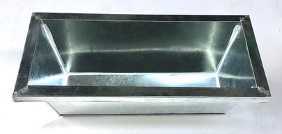 Jardinière zinc naturel 20 cm