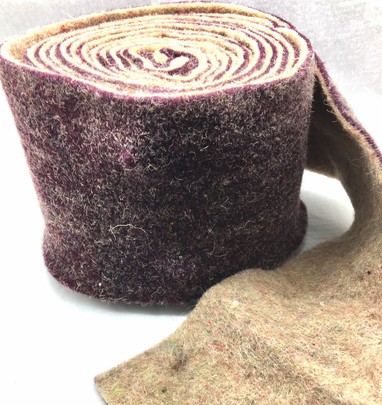 Laine à découper Bicolore Violine/Marron