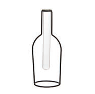 Forme Bouteille Métal avec Eprouvette en Verre.