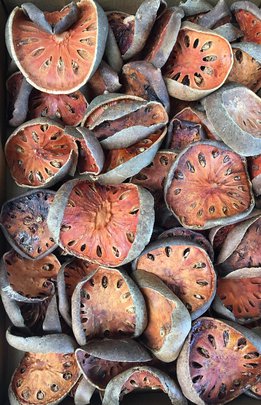 Tranches de Fruits Naturels Séchés.