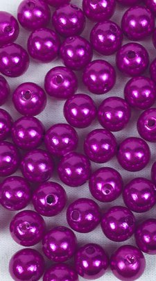 Perle 10 mm coloris Lilas par 120
