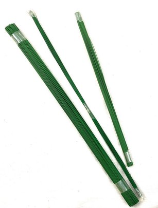 Fil de fer laqué vert pour tiger les fleurs en mélange