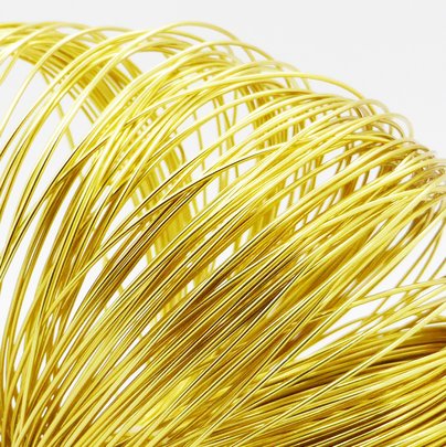 Fil alu déco métallique OASIS 2 mm coloris Or par 5 m