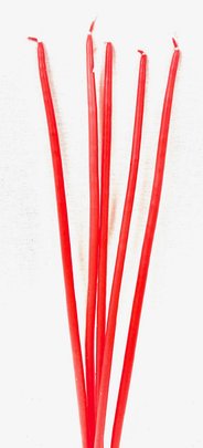 Bougie pique mousse rouge x 5