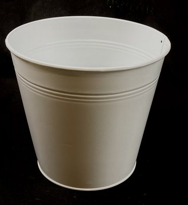 Pot Zinc Laqué Blanc