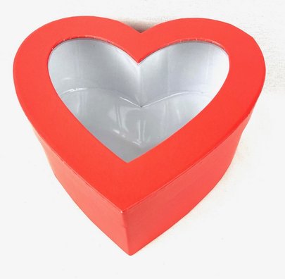 Boite à Chapeau Coeur Rouge