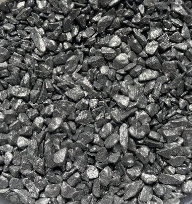 Gravier, pépites, pierre couleur argent pailletée sachet de 500 grs