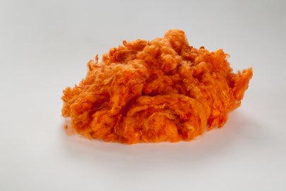 Laine en mélange orange