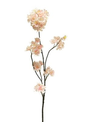 Branche de Prunus Malaga couleur Rose artificielle