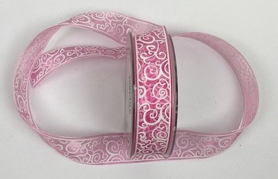 Ruban Ornement rose x 2 m