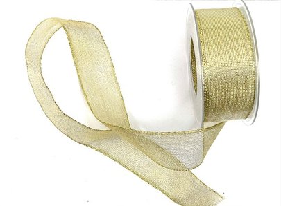 Ruban Or brillant x 2 M