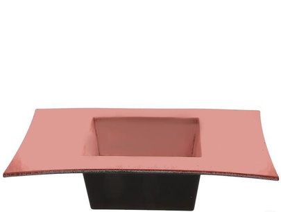 Coupe jardinière Rose Poudré incurvée Grand modèle