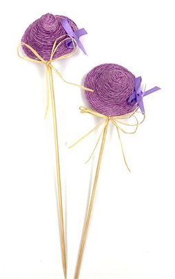 Piques Chapeaux mauve x 2