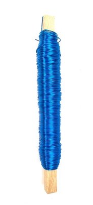 Bobine fil de fer 100 gr coloris Bleu