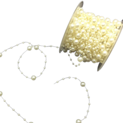 Guirlande de perle ivoire par 1,50M