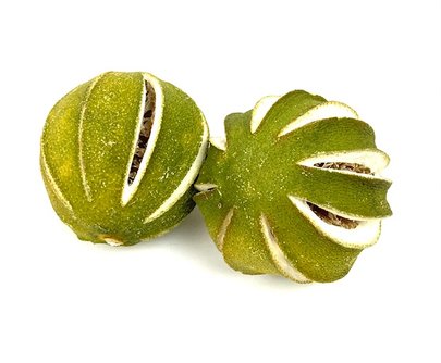 Orange entière séchée Verte x 2