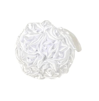 Boule rose Blanche en satin