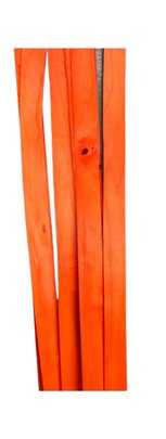 Ruban de bois grande largeur couleur Orange.