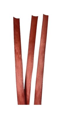 Ruban de bois grande largeur couleur chocolat.