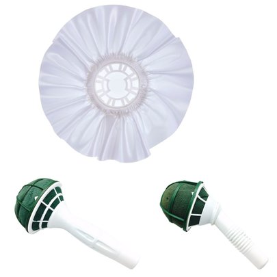 Collerette bouquet de mariée satin Blanc