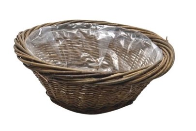 Panier corbeille Rond Osier Couleur Naturelle.