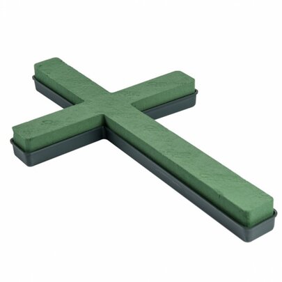 Croix en mousse OASIS Naylorbase pour fleurs fraiches.