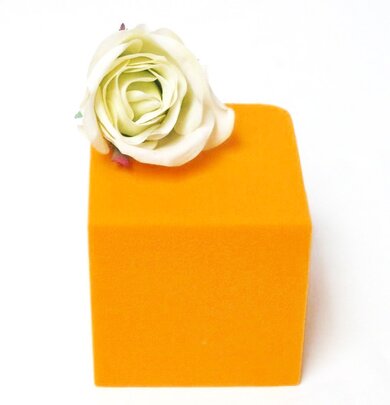 Cube OASIS GM couleur Mandarine 15 x 15cm