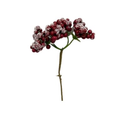 Branche de Baie rouge Enneigée artificielle.