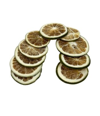 Tranches d'orange Verte séchée .