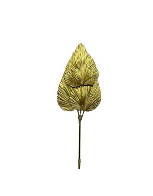 Lot de 3 grandes feuilles de Palmiers Or