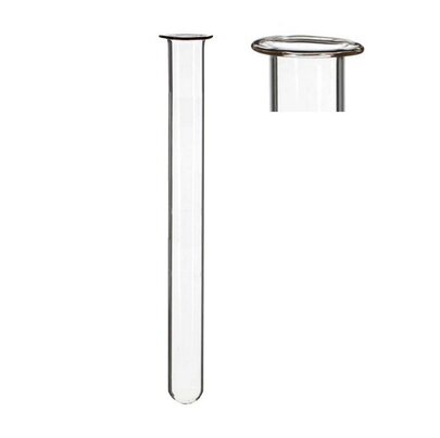 Pipette éprouvette en verre ( Tube à essai) avec rebord12,5 cm par 12 pièces.